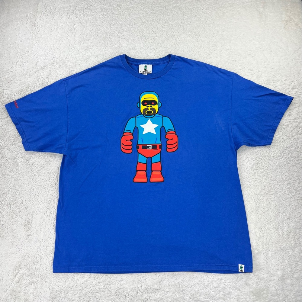 Kidrobot Tokidoki T Shirt Men's‎ 2XL Blue Graphic Tee Limited Edition Peecol'